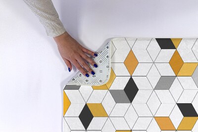 Dywanik łazienkowy Dywanik łazienkowy Geometryczne sześciany