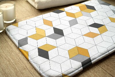 Dywanik łazienkowy Dywanik łazienkowy Geometryczne sześciany