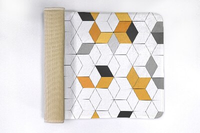 Dywanik łazienkowy Dywanik łazienkowy Geometryczne sześciany