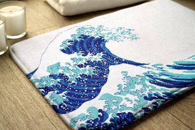 Antypoślizgowy dywanik łazienkowy Fala Ocean Morze