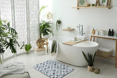 Antypoślizgowy dywanik łazienkowy Kwiaty Abstrakcja