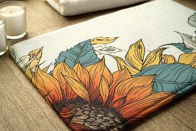 Dywanik łazienkowy antypoślizgowy Kwiat Słonecznika