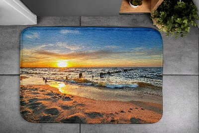 Dywanik łazienkowy Plaża Zachód Słońca