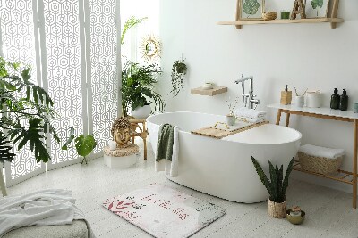 Dywanik pod prysznic Pastelowe Kwiaty