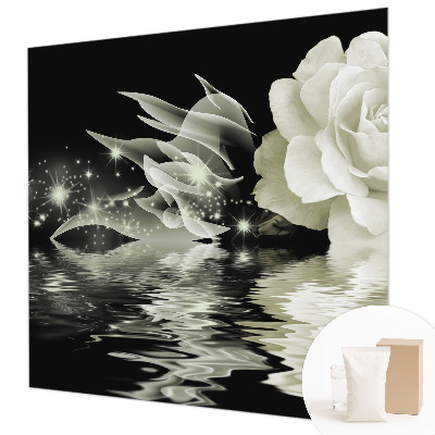 Nowoczesna fototapeta do salonu Świetlista róża