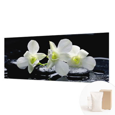 Tapeta fotograficzna fizelinowa Kwiaty kamienie