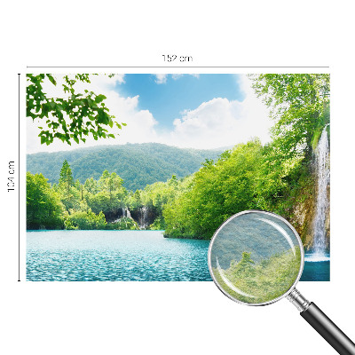 Dekoracyjna fototapeta na ścianę z motywem naturalnego wodospadu