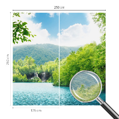 Dekoracyjna fototapeta na ścianę z motywem naturalnego wodospadu