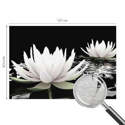 Nowoczesna fototapeta do salonu Kwiaty wody