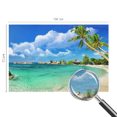 Dekoracyjna fototapeta na ścianę z motywem tropikalnego raju