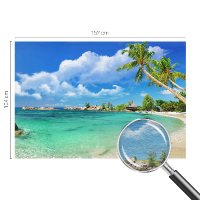 Dekoracyjna fototapeta na ścianę z motywem tropikalnego raju
