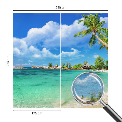 Dekoracyjna fototapeta na ścianę z motywem tropikalnego raju