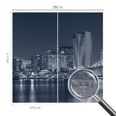 Fototapeta fizelinowa z nadrukiem Fototapeta fizelinowa z nadrukiem Nocne miasto