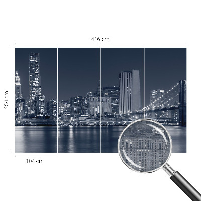 Fototapeta fizelinowa z nadrukiem Fototapeta fizelinowa z nadrukiem Nocne miasto