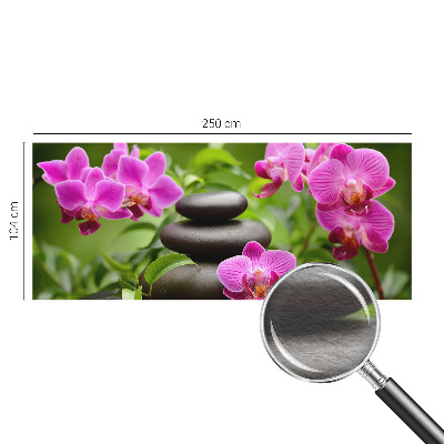 Fototapeta na ścianę z motywem orchidei i kamieni