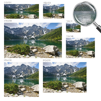 Nowoczesna fototapeta do salonu Górskie jezioro