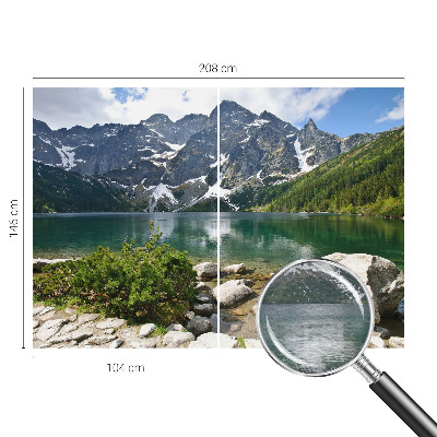 Nowoczesna fototapeta do salonu Górskie jezioro