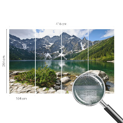 Nowoczesna fototapeta do salonu Górskie jezioro