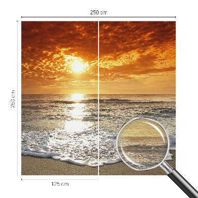 Fototapeta fizelinowa z nadrukiem z motywem oceanu przedstawiającym fale