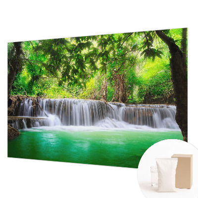 Tapeta fotograficzna z motywem leśnego wodospadu
