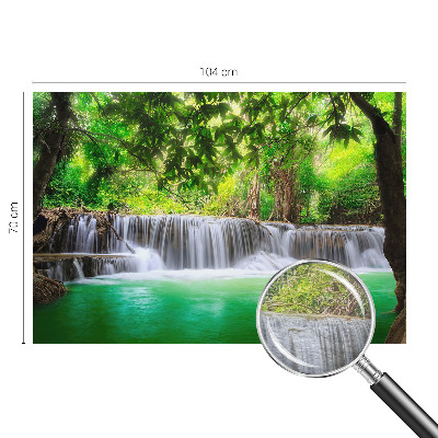 Tapeta fotograficzna z motywem leśnego wodospadu