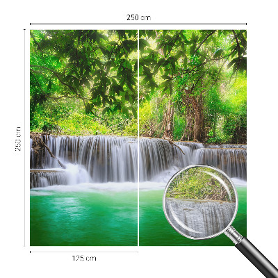 Tapeta fotograficzna z motywem leśnego wodospadu