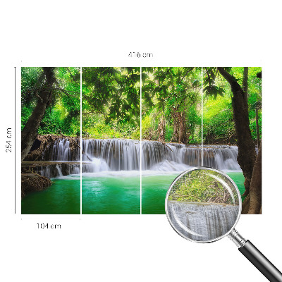 Tapeta fotograficzna z motywem leśnego wodospadu