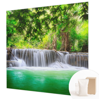 Tapeta fotograficzna z motywem leśnego wodospadu