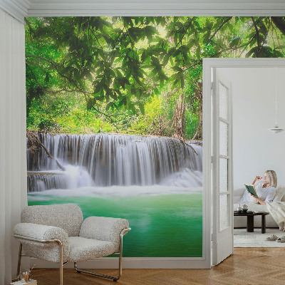 Tapeta fotograficzna z motywem leśnego wodospadu