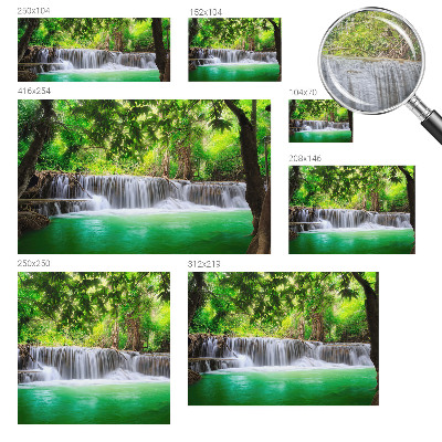 Tapeta fotograficzna z motywem leśnego wodospadu