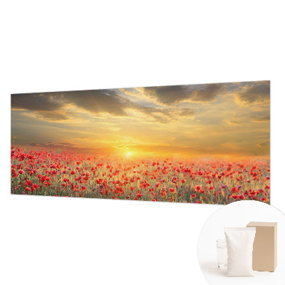 Nowoczesna fototapeta do salonu Makowe pole