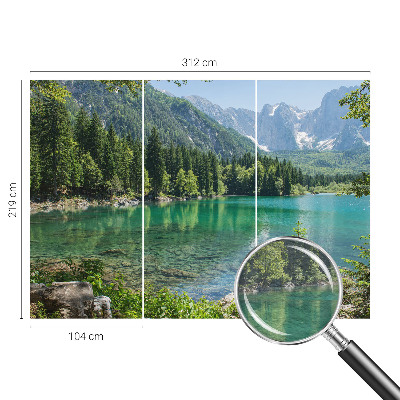 Fototapeta fizelinowa do sypialni Zielone jezioro