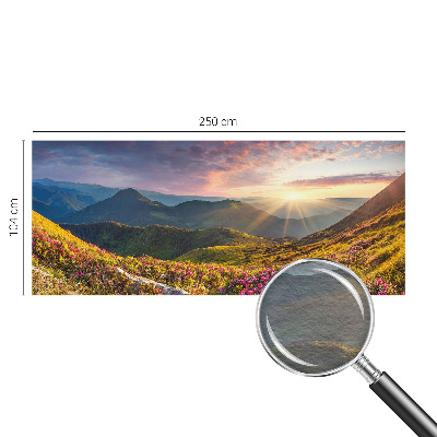 Fototapeta fizelinowa z nadrukiem z motywem górskiej panoramy