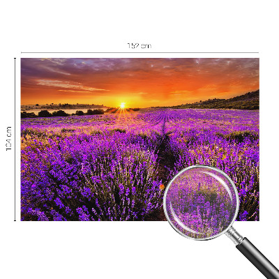 Dekoracyjna fototapeta na ścianę z motywem lawendowego zachodu
