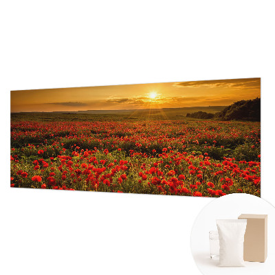 Nowoczesna fototapeta do salonu Makowe pole