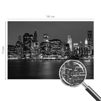 Nowoczesna fototapeta do salonu Nowoczesna fototapeta do salonu Nocna metropolia