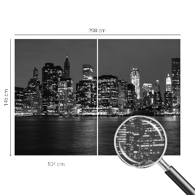 Nowoczesna fototapeta do salonu Nowoczesna fototapeta do salonu Nocna metropolia