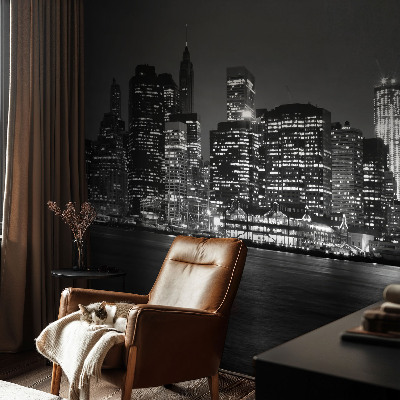 Nowoczesna fototapeta do salonu Nowoczesna fototapeta do salonu Nocna metropolia