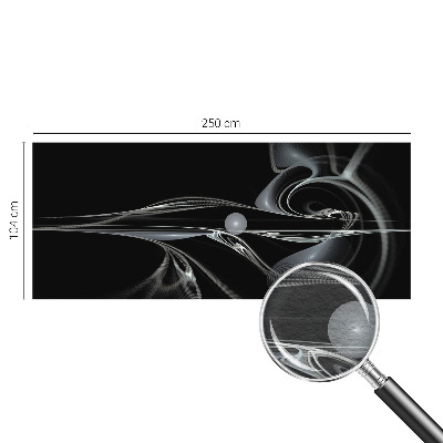 Fototapeta fizelinowa do sypialni z motywem płynnych linii