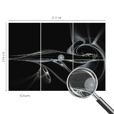 Fototapeta fizelinowa do sypialni Płynne linie