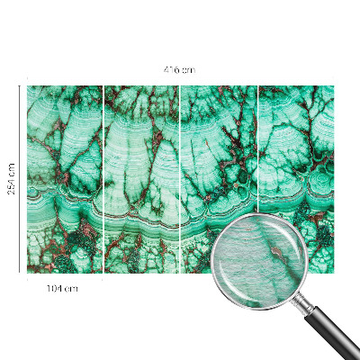 Tapeta fotograficzna Zielone wzory