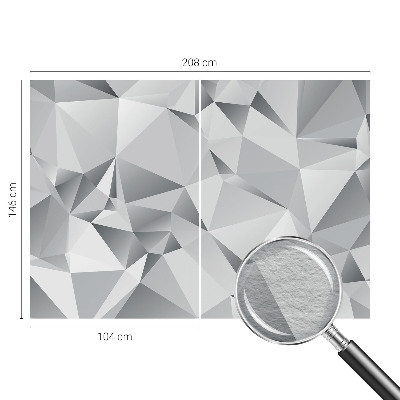 Fototapeta fizelinowa do sypialni z abstrakcyjnym geometrycznym motywem