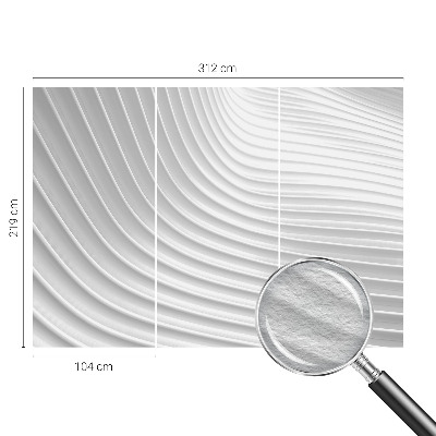 Fototapeta fizelinowa z nadrukiem Eleganckie fale