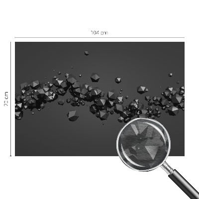 Nowoczesna fototapeta do salonu Czarne bryły