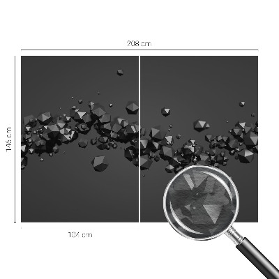 Nowoczesna fototapeta do salonu Czarne bryły