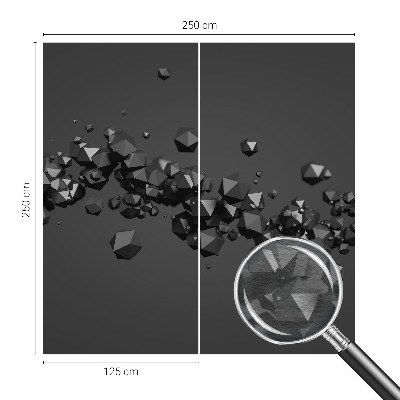 Nowoczesna fototapeta do salonu Czarne bryły