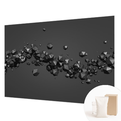 Nowoczesna fototapeta do salonu Czarne bryły
