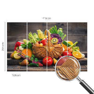 Tapeta fotograficzna z motywem owocowego bogactwa