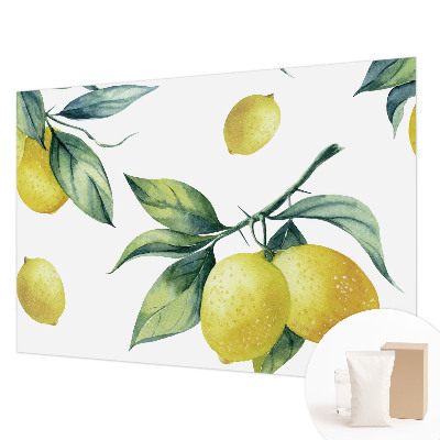 Tapeta fotograficzna fizelinowa Cytrynowy motyw