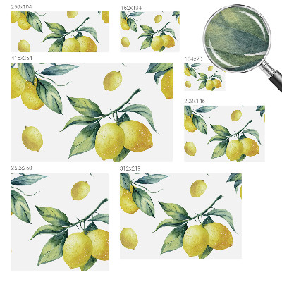 Tapeta fotograficzna fizelinowa Cytrynowy motyw